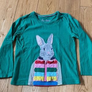 Mini Boden Zipper Bunny Top Sz 4/5Y